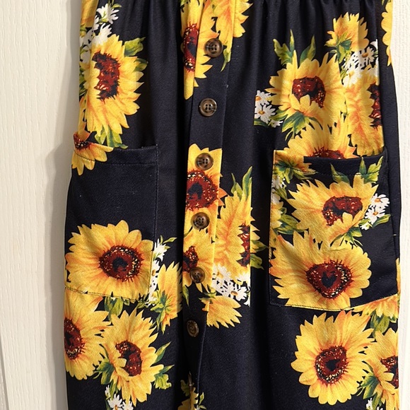 Navy Sunflower Dress - Picture 5 of 9